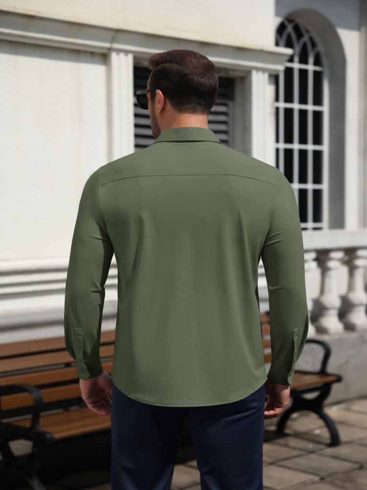 Lightweight Long Sleeve Snap Button Sun Shirt (US Only)