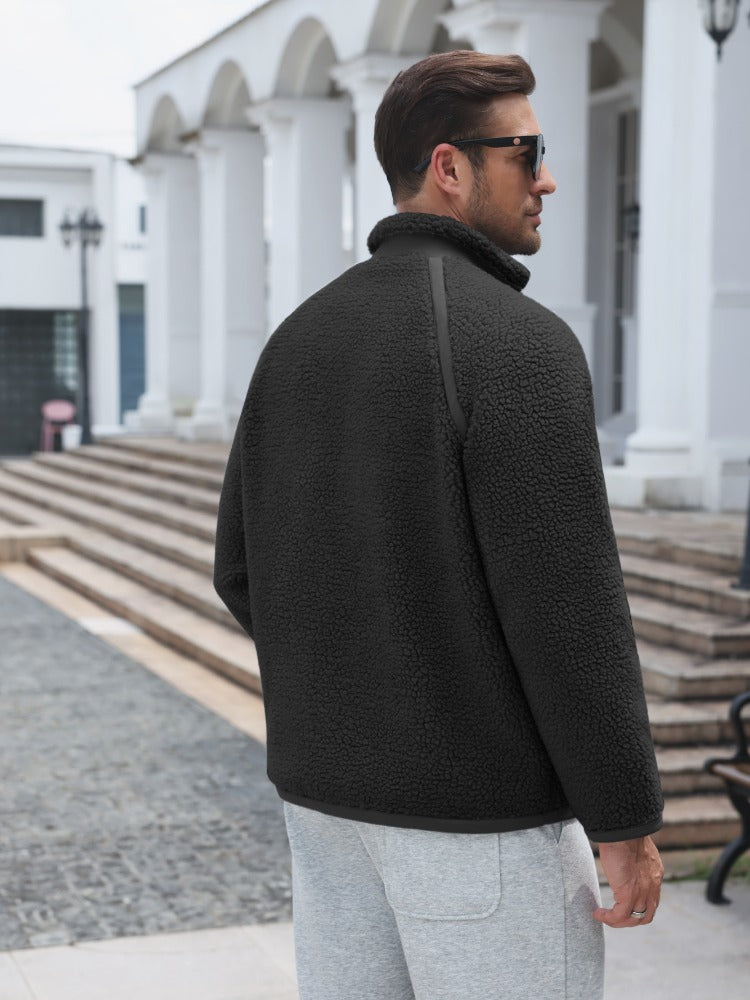 Color Block Sherpa Fleece Jacket (US Only)