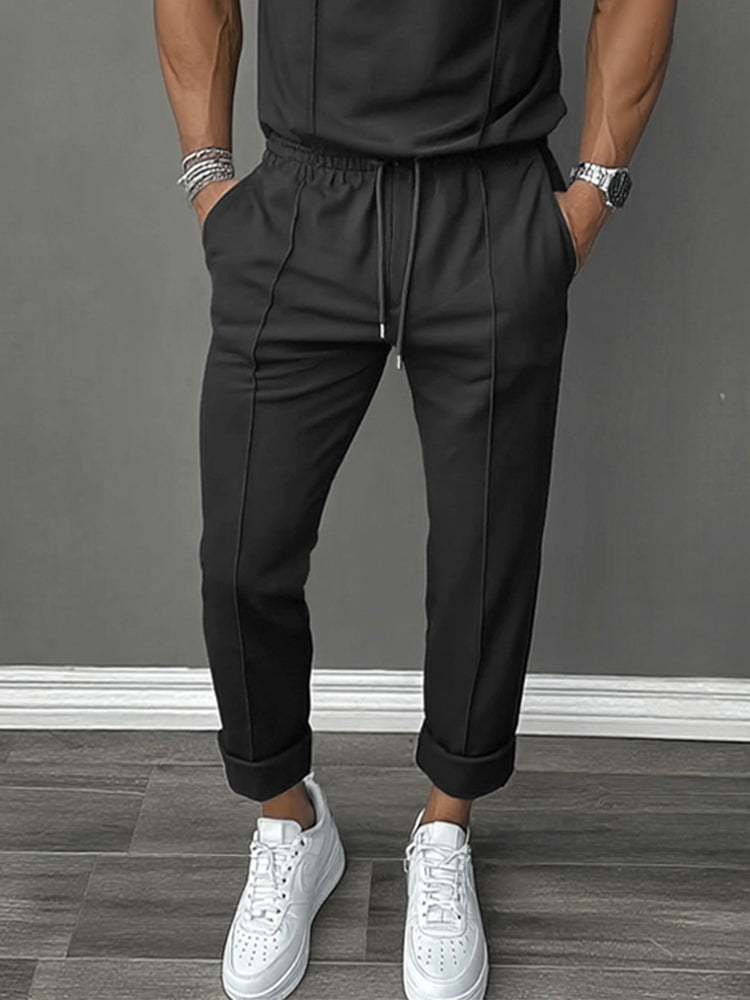 Trendy Contrast Design 2-Piece Set