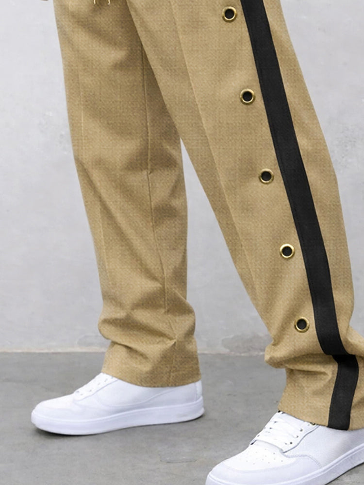 Comfortable Casual Eyelets Detail Design Pants