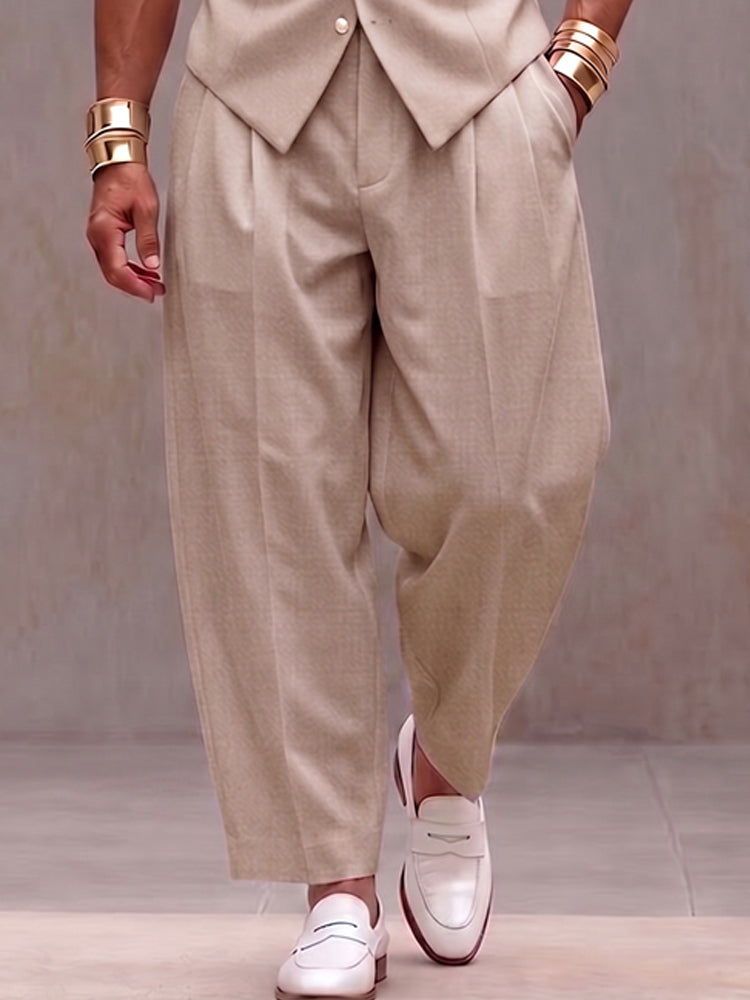 Smart Casual Suit Vest and Pants Set