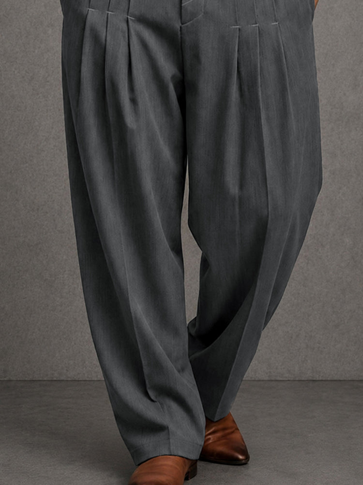 Smart Casual Designer Pleated Pants