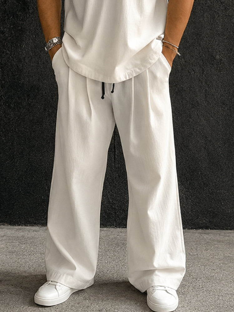 Casual Weekend Striped Detail 2-Piece Set