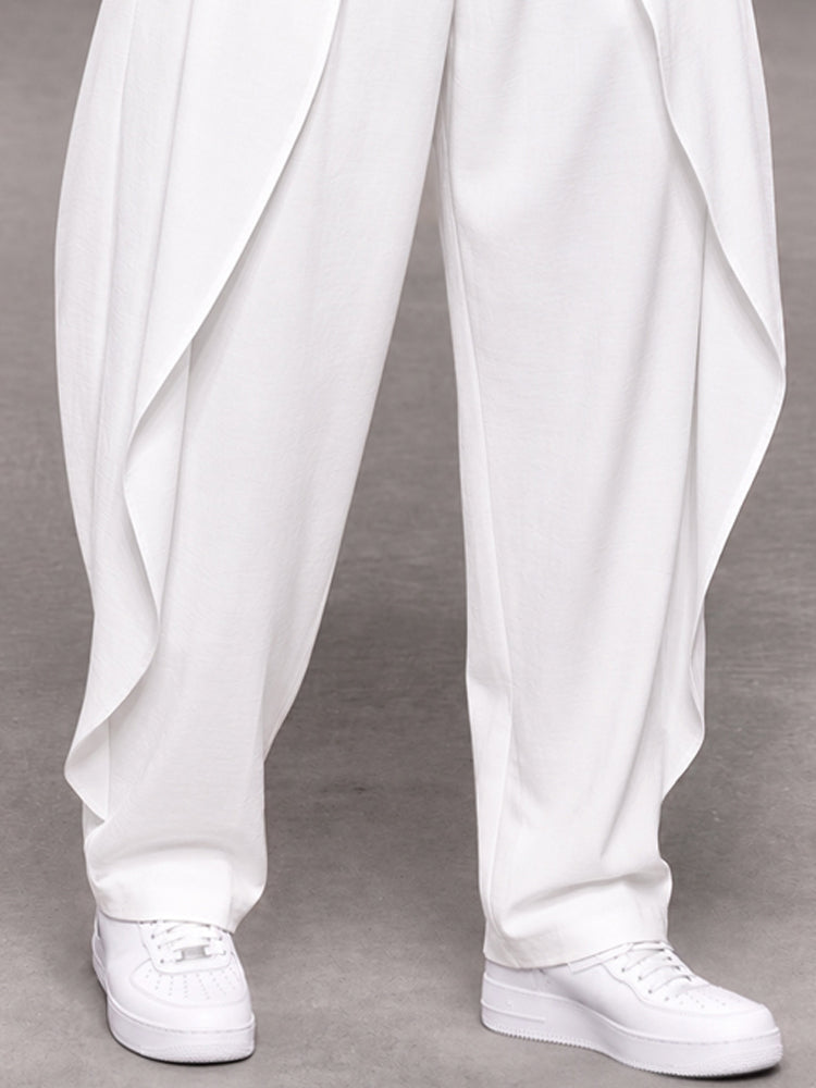 Designer Draped Curved Panel Design Pants