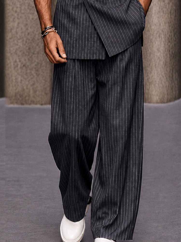 Smart Casual Wardrobe Essentials Pinstripe Matching Set