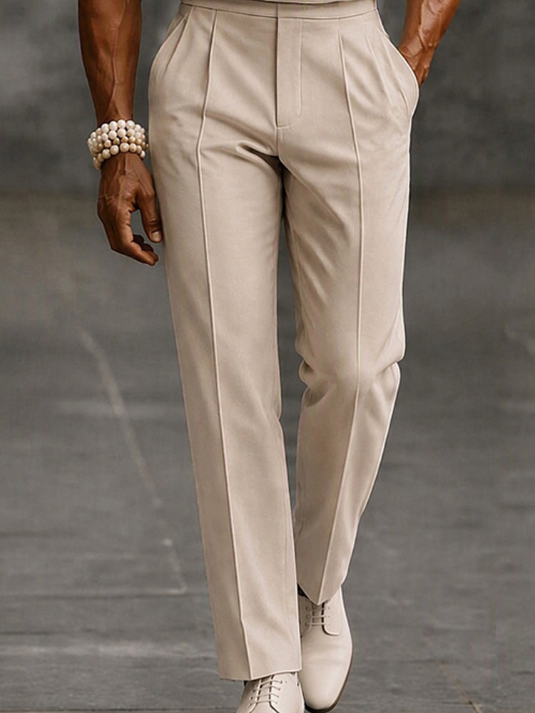 Quiet Luxury Structured Shoulder Top Pants Set