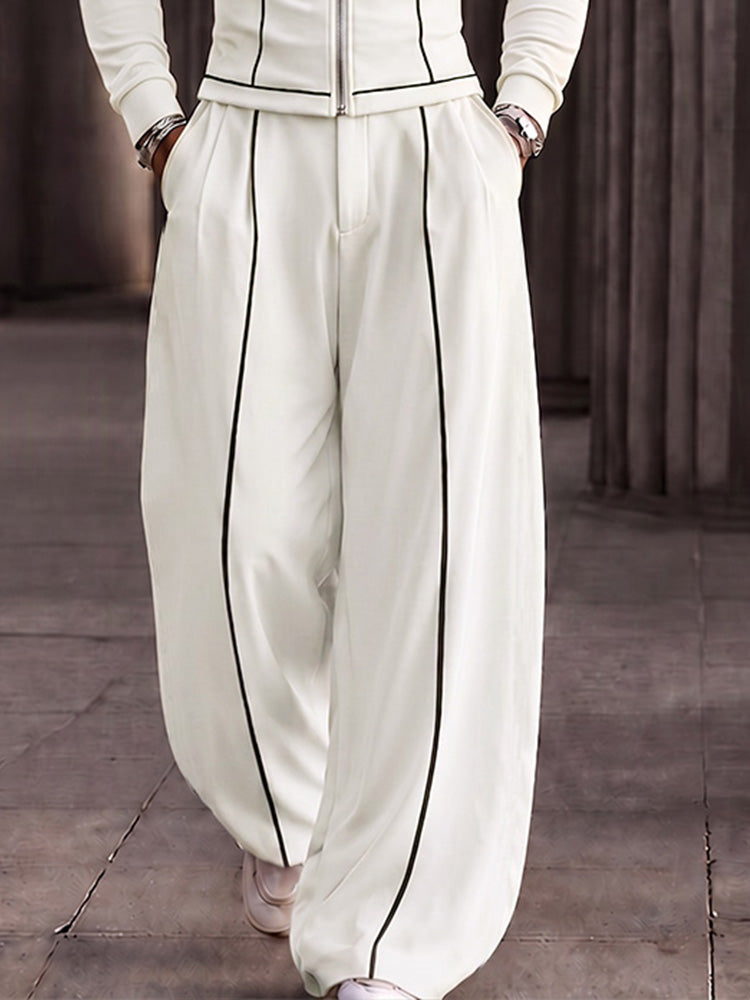 Modern Tailored Waist Jacket Pants Set