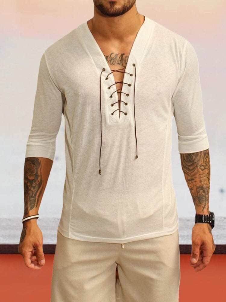Linen Style T-shirt with straps