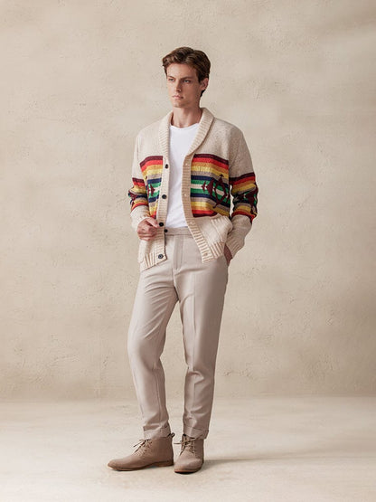 Stylish Colorful Graphic Cardigan
