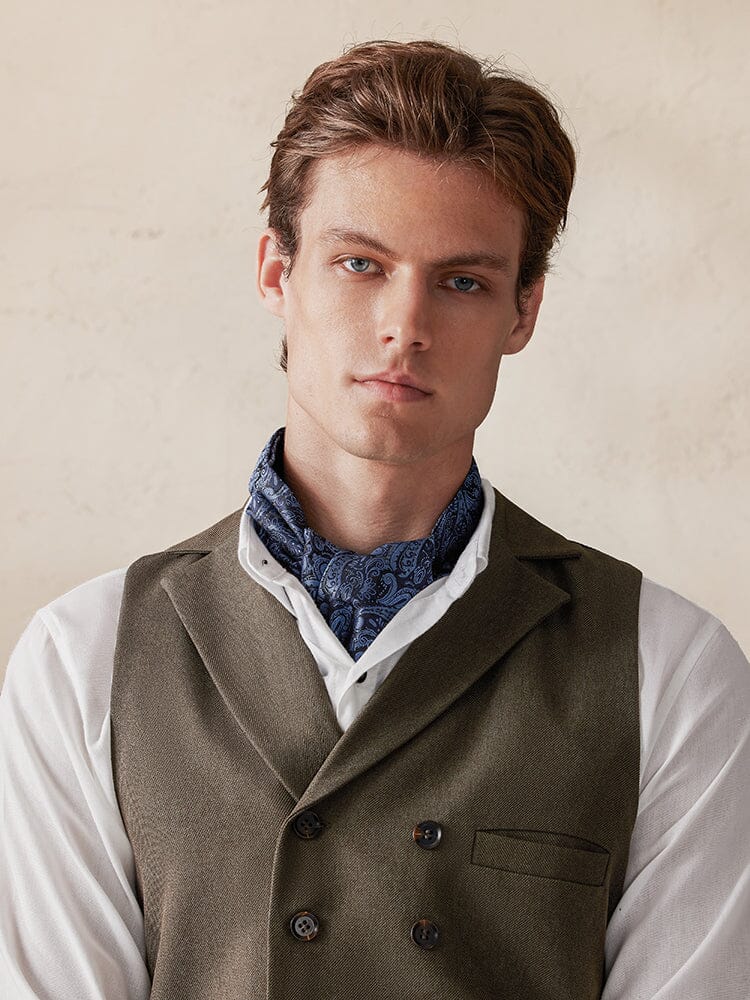 Jacquard Paisley Ascot Tie