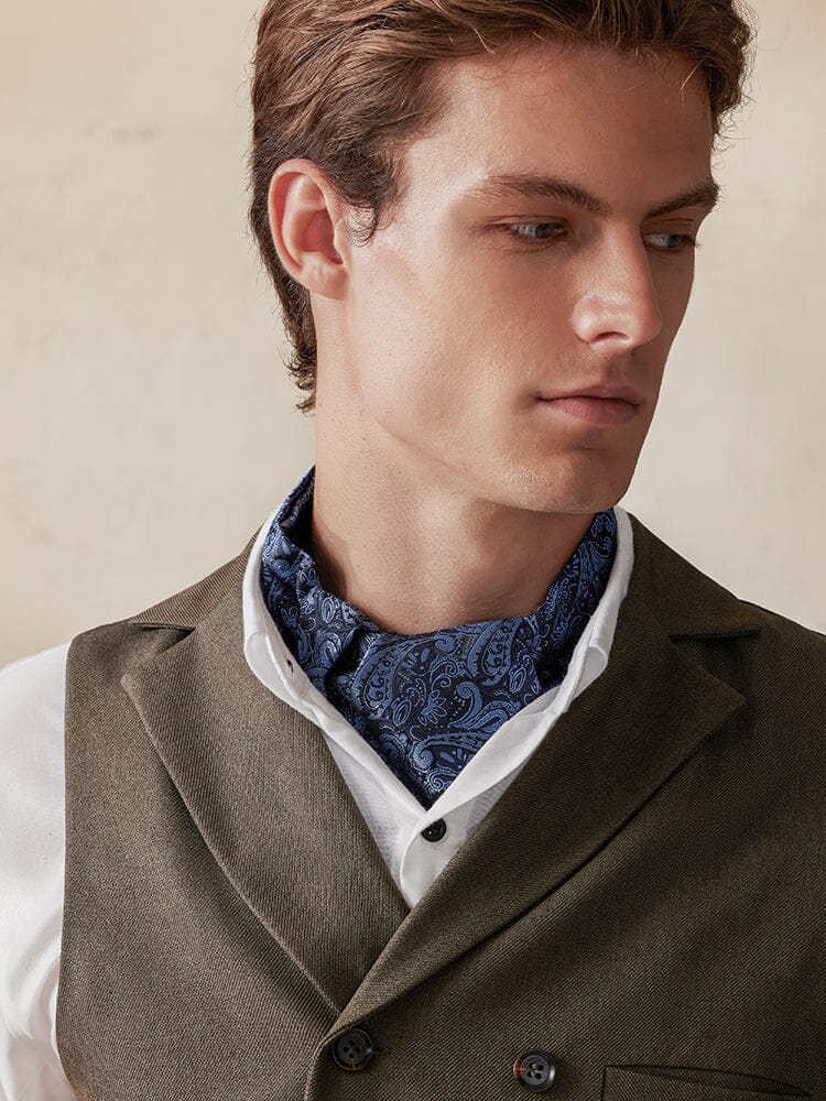 Jacquard Paisley Ascot Tie