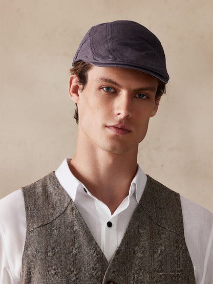 Vintage Adjustable 100% Cotton Beret Hat