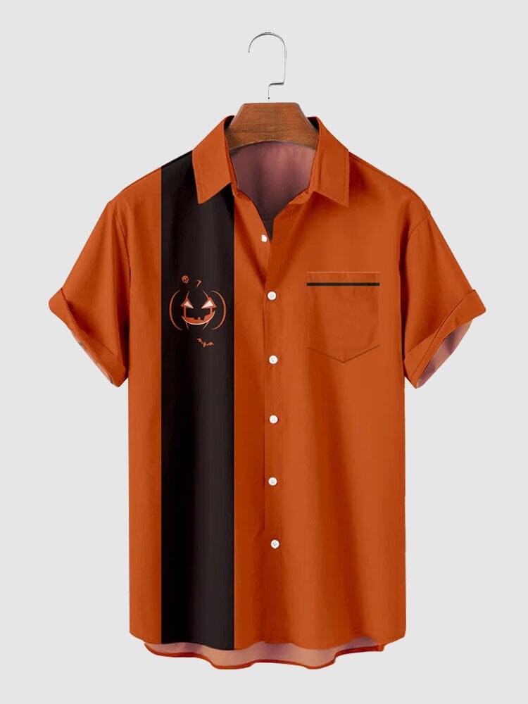 Halloween Pattern Short Sleeves Shirt 11