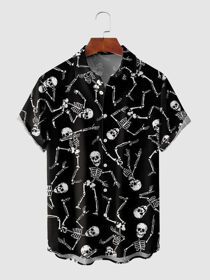 Halloween Pattern Short Sleeves Shirt 12