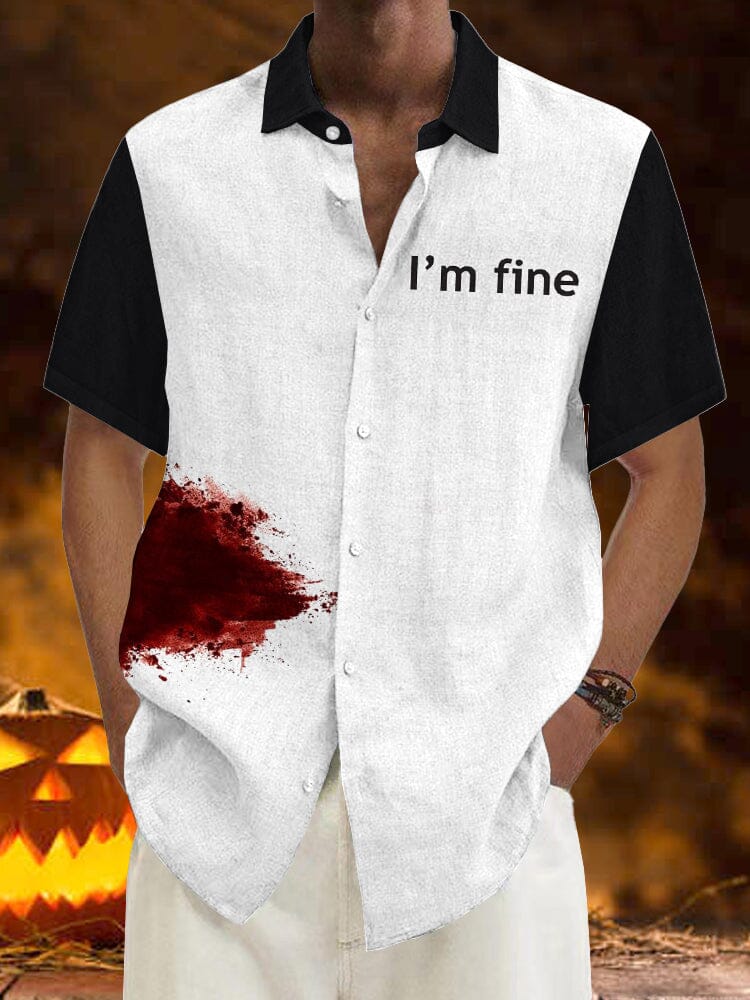 Halloween Pattern Short Sleeves Shirt 24