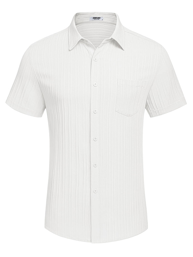 Casual Textured Button Down Shirt (US Only)