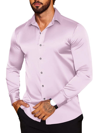 Modern Silk Stain Dress Shirts (US Only)