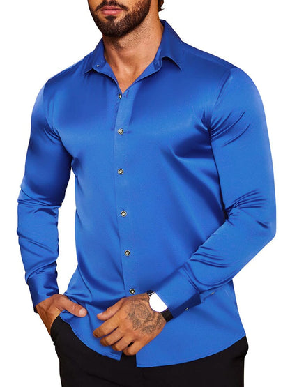 Modern Silk Stain Dress Shirts (US Only)