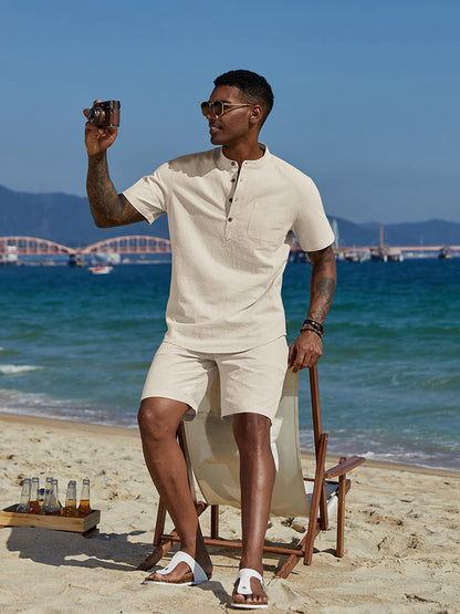 Casual 100% Cotton 2-Piece Vacation Set (US Only)