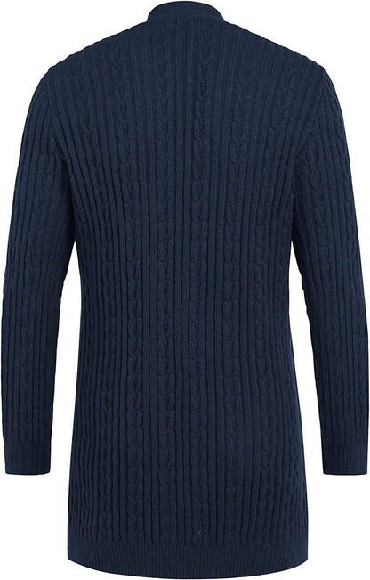 Long Cardigan Open Front Sweater (US Only)