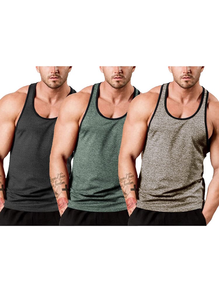 Men's 3-Pack Fitness Vest
