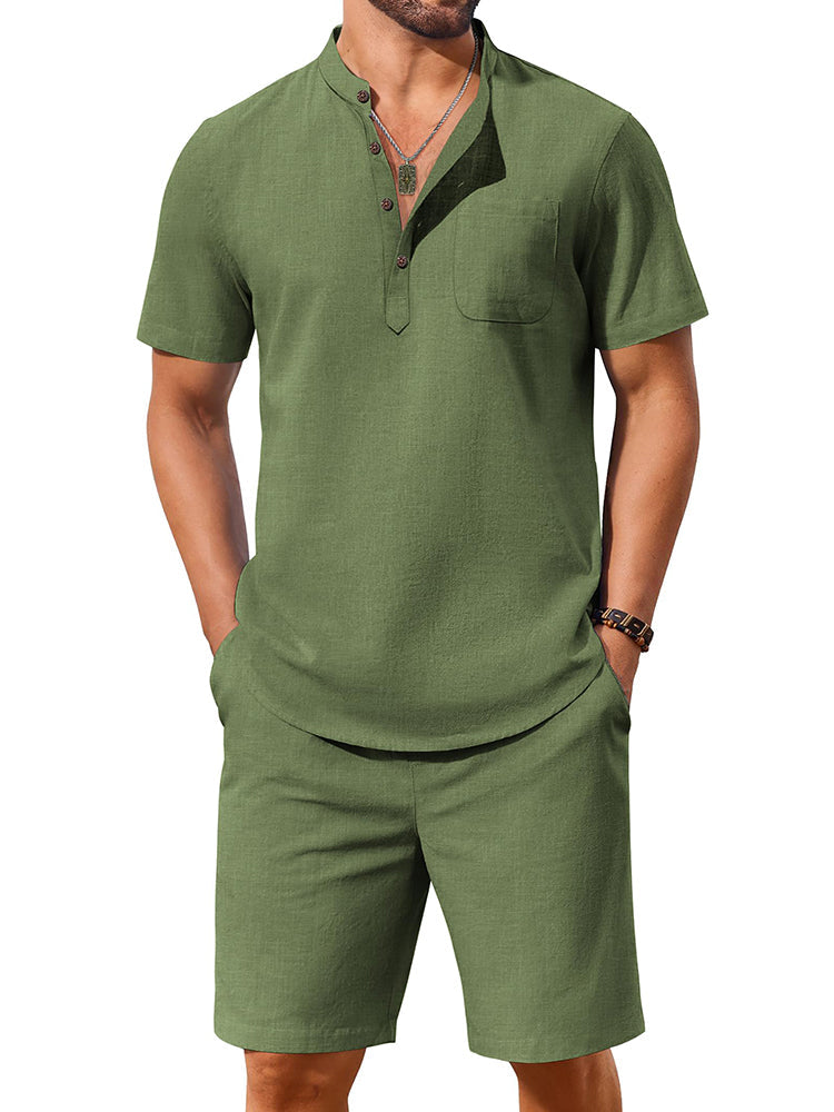 Casual 100% Cotton 2-Piece Vacation Set (US Only)