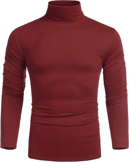 Slim Fit Turtleneck Basic Cotton Sweater (US Only)