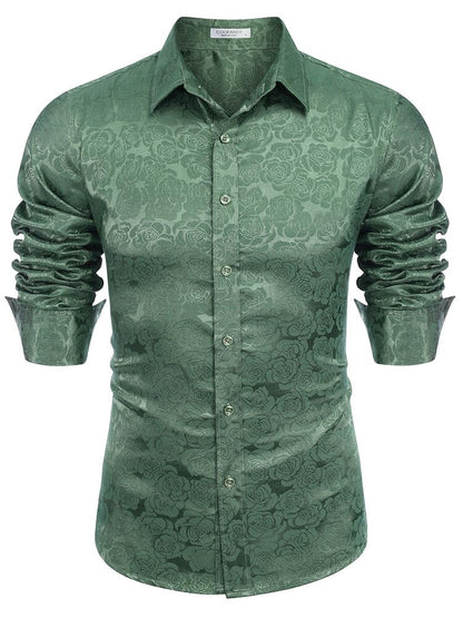 Modern Silk Stain Dress Shirts (US Only)