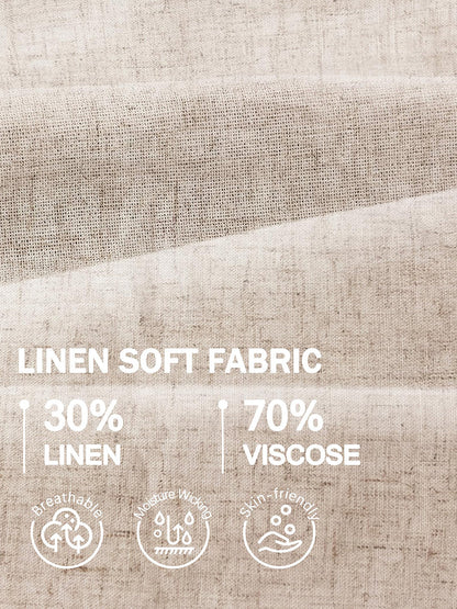 Casual Linen Blend Summer Shorts (US Only)