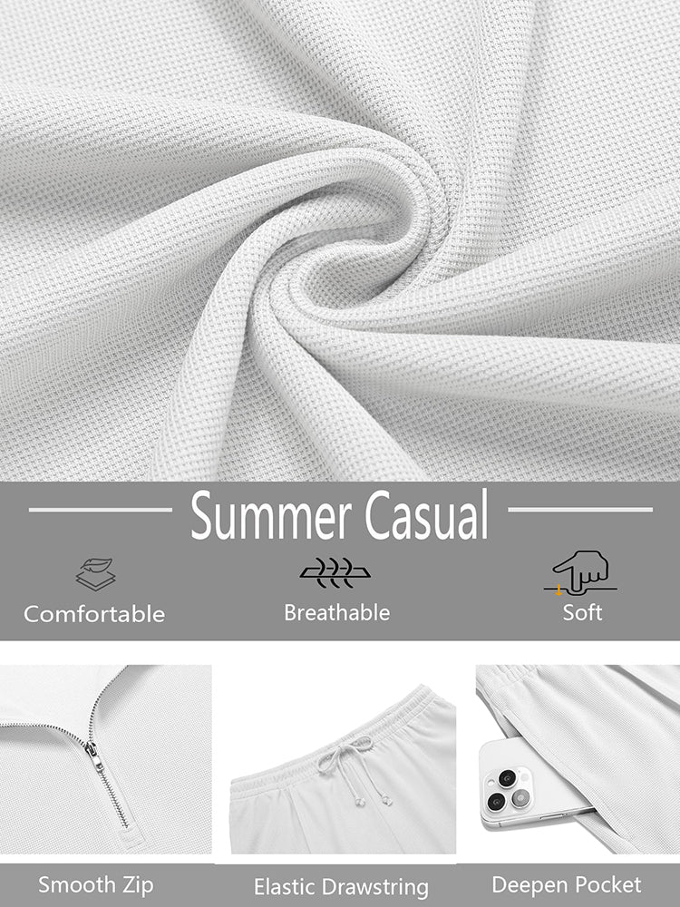 Fashion Polo Shirt Shorts Set (US Only)