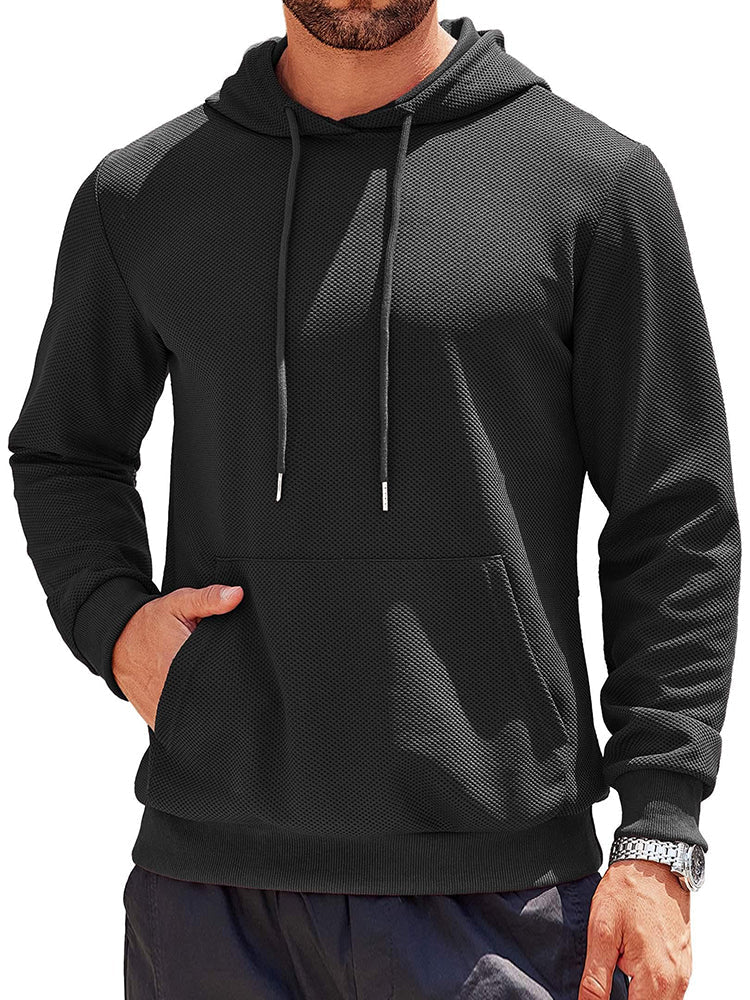 Casual Classic Waffle Knit Hoodie