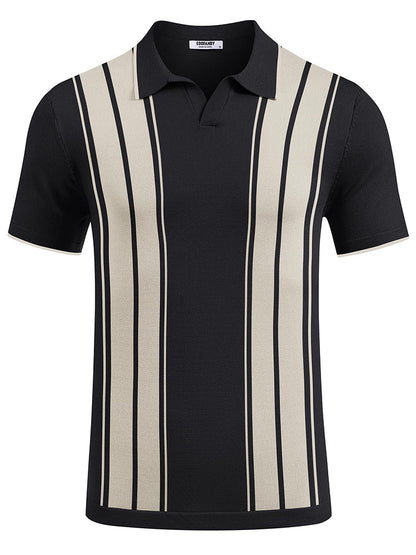 Vintage Old Money Knit Polo Shirt (US Only)
