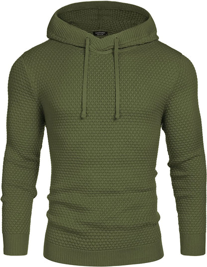 Knitted Thick Warm Hooded Pullover Sweater (Us Only)