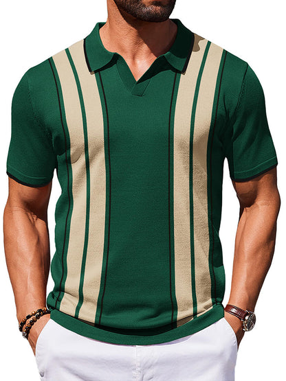 Vintage Old Money Knit Polo Shirt (US Only)