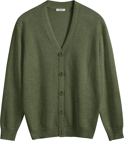 V Neck Lightweight Button Down Knitted Sweater (US Only)