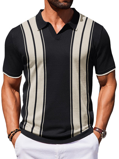 Vintage Old Money Knit Polo Shirt (US Only)