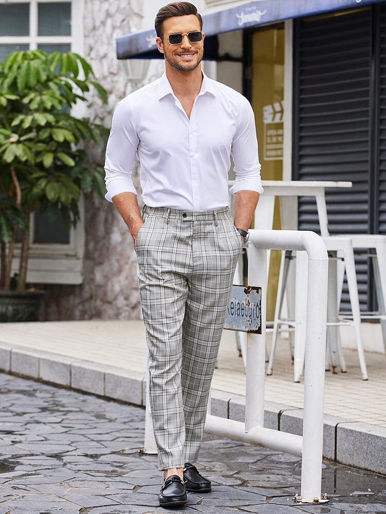 Casual Plaid Suit Pants (US Only)