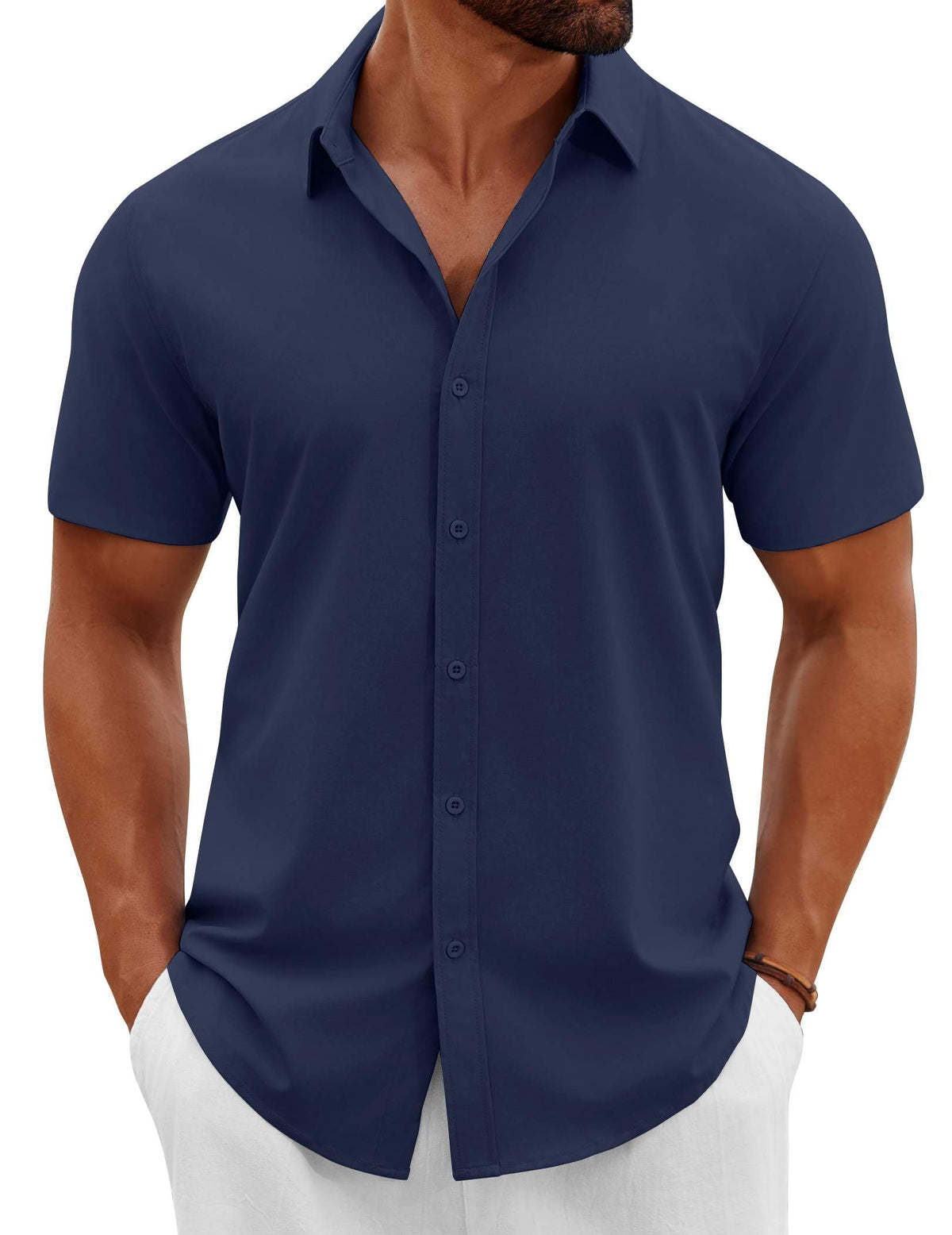 Casual Summer Button Down Short Sleeve Shirts (US Only)