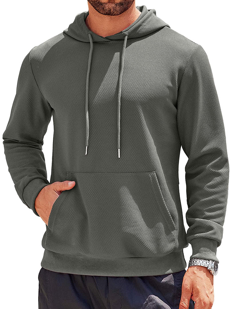 Casual Classic Waffle Knit Hoodie