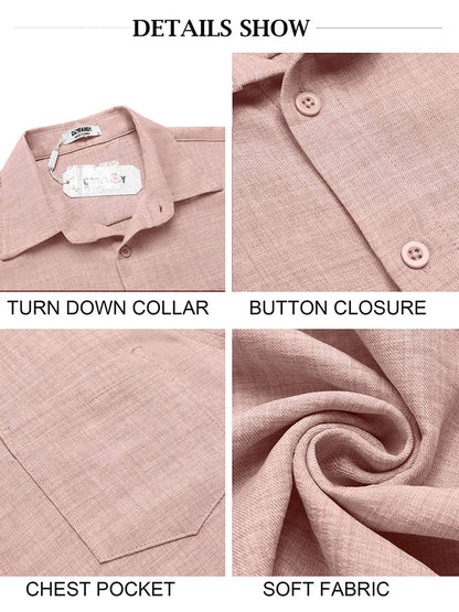 Textured Short Sleeve Button Down Shirt (US Only)