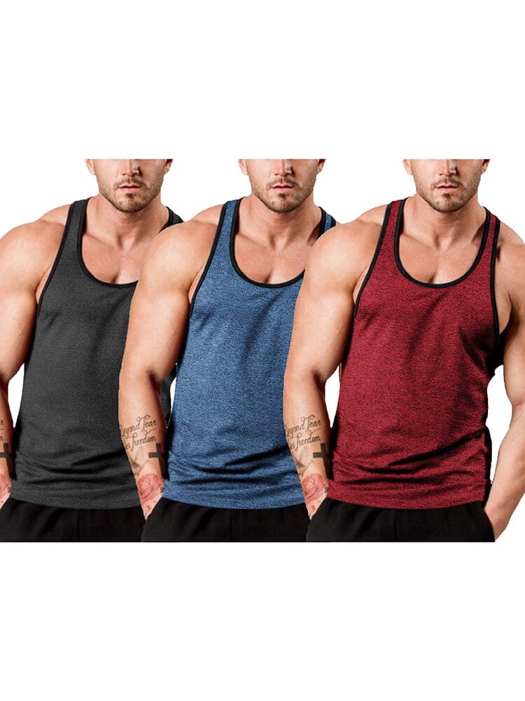 Men's 3-Pack Fitness Vest