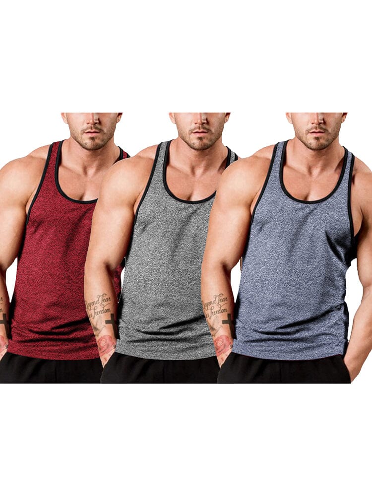 Men's 3-Pack Fitness Vest