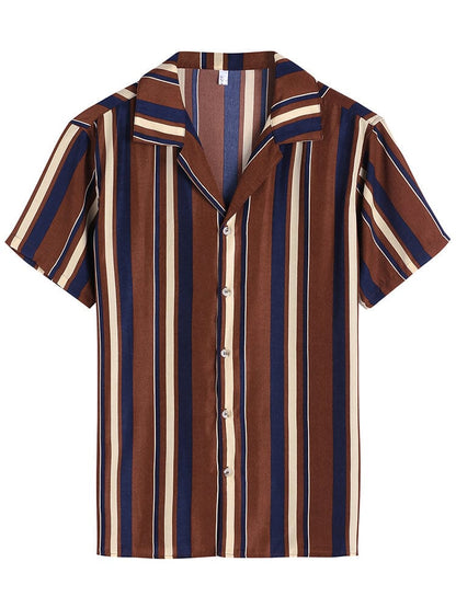 Striped Button Down Beach Shirts (US Only)