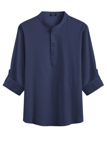 Casual 2 Pieces Henley Shirts Set (US Only)