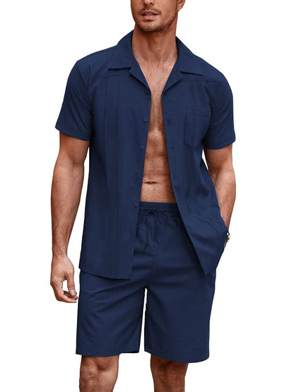 Soft Linen Blend Shirt Set (US Only)