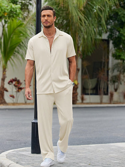 Casual Loose Fit Shirt Sets (Live Only)