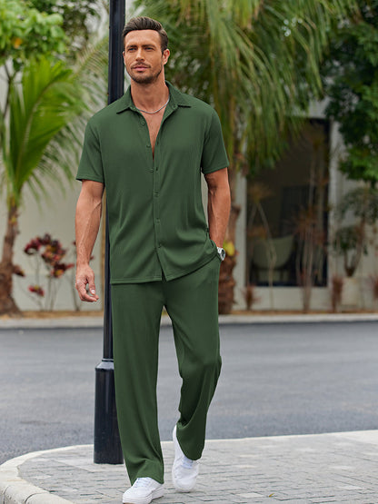 Casual Loose Fit Shirt Sets (Live Only)