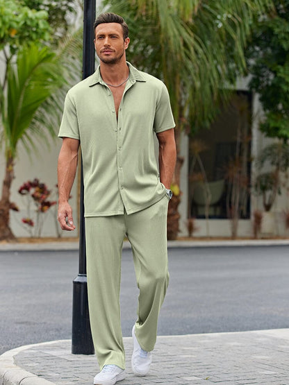 Casual Loose Fit Shirt Sets (Live Only)