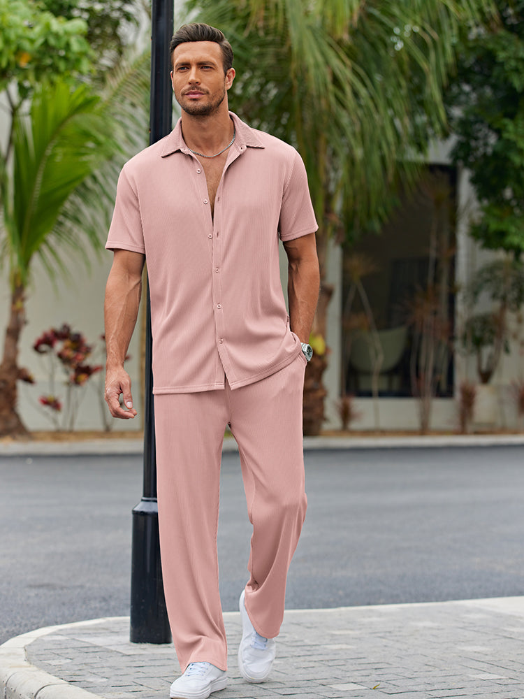 Casual Loose Fit Shirt Sets (Live Only)