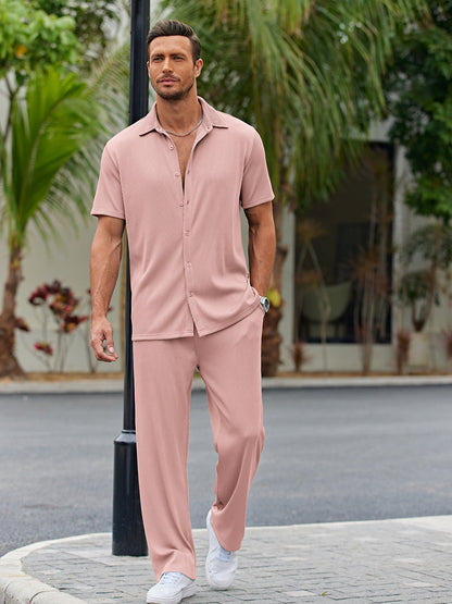 Casual Loose Fit Shirt Sets (Live Only)